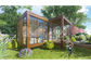 Modern Tasarım Prefabrik Küçük Ev Hafif Çelik Çerçeve Resort Resepsiyon Lobi